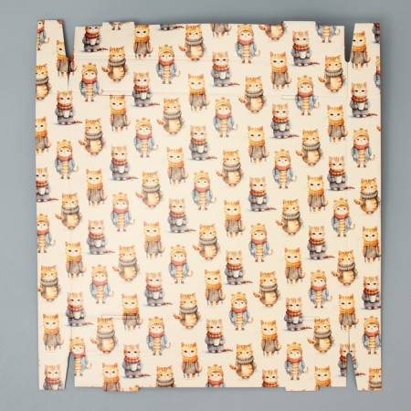 Gift folding box, packaging, “Cute cats”, 31.2 x 25.6 x 16.1 cm cm-5