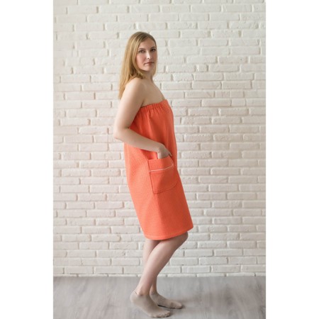 Pareo female, coral color, waffle sheet-1