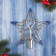 Tips "Geometry Star" 19.5x19.5 cm, silver-blue
