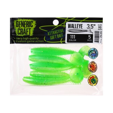 Generic Craft Walleye Bait, color 111, 9 cm, 5 pcs.-1