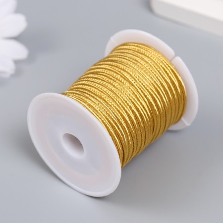 Contain cord on the Bobin "Light Gold" winding 10 m thick 3 mm 4.3x4.7x4.7 cm-1