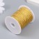 Contain cord on the Bobin "Light Gold" winding 10 m thick 3 mm 4.3x4.7x4.7 cm