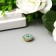 Decor for creativity plastic "Blue-sun flower" set of 12 pcs 1.4x1.4 cm