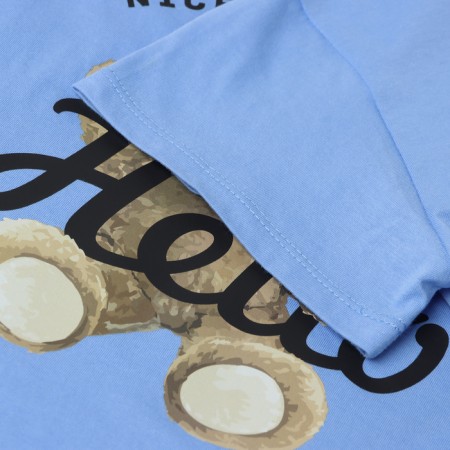 Pajama female (T -shirt and shorts) KAFTAN HELLO p. 48-50, blue-7