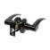Latch 2101, empty, glossy black color