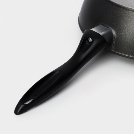 Hope pan, d = 24 cm, h = 7.4 cm, plastic handle, anti -stick coating, black color-4
