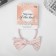 Hair elastic band "MIA" Bantik stripes, 5 cm, mix