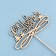 Topper "Happy New Year with monograms", gold, in a bag with a suspension, 11 × 7cm give beautifully
