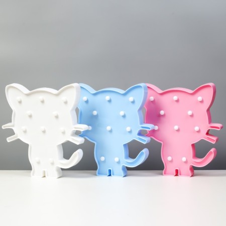Night Cotton "Kitten" 10xLED batteries 2AA MIX 24x3x25.5 cm Risalux