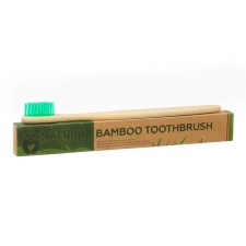 Bamboo toothbrush hard in the box, green