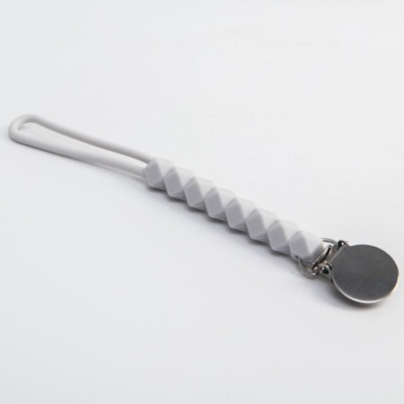 Holder for the nipple - dummies of "rhombics", silicone, gray color