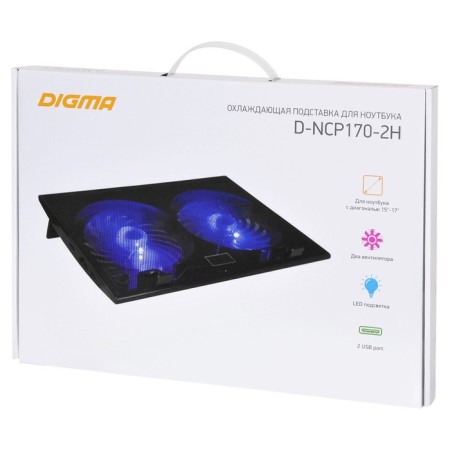 Digma D-NCP170-2H 17 "390x270x25mm 2XUSB 2x 160mmfan 700 g black black laptop-8