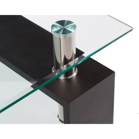 Comflowed table ST-052 chipboard/metal, wenge 60x60x45 cm-5