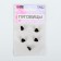 A set of buttons on the leg "Heart", 13 × 13 mm, 5 pcs, black/gold color