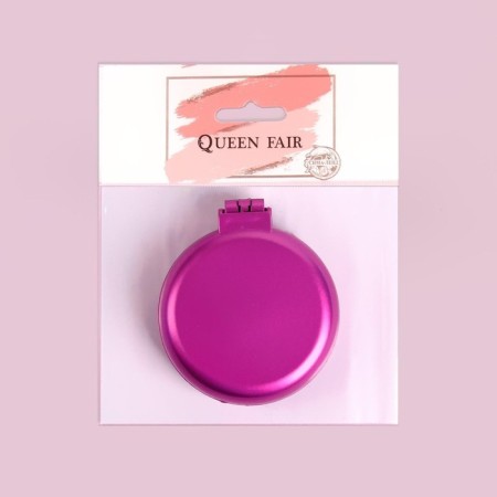 Massage comb “mother -of -pearl”, folding, with a mirror, d = 6 cm, color mix-12