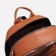 Women's backpack of artificial leather with a zipper, 4 pockets, bag, brown color
