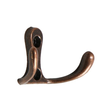 Furniture tundra hook TKD005, two -rod, copper, 5 pcs TMP
