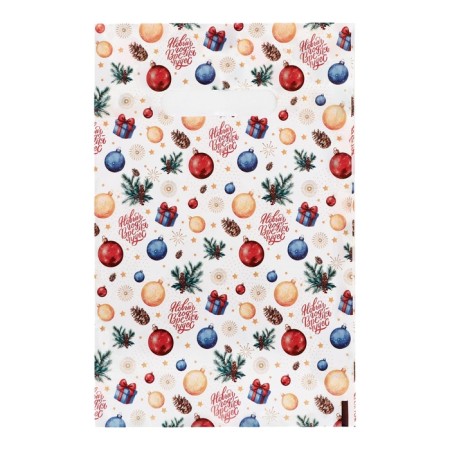 Package "Christmas Toy", polyethylene with a cut pen, 20x30 cm, 30 μm