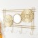 Decorative hooks with a mirror metal "circles" 45x6x30 cm