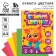 Colored paper one -sided A4 “September 1: cat” 16 sheets 16 colors newspaper, density 45 g/m², density 80 g/m²