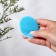 Washing brush "Oval", on a suction cup, 6.3 × 5.2 cm, blue color