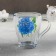 Glass Glass "Hydrangea", 250 ml