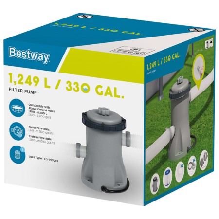 Filter pump for pools, with cartridge "I", 1,249 l/h, 58381 Bestway-9