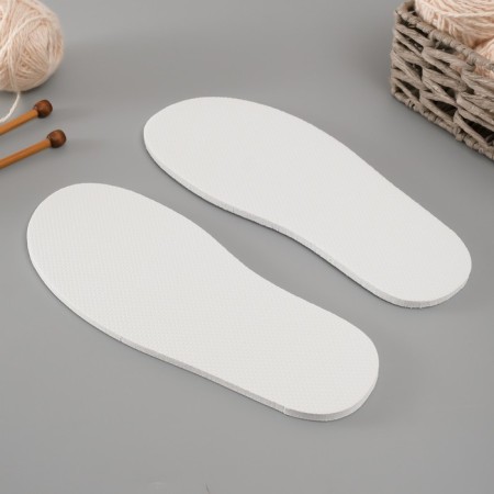 Sole for knitting shoes "Eva" Size "41", thickness 7 (± 0.5) mm, white-2