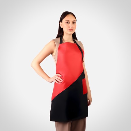 Apron for the master, black/red color-1