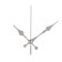 A set of 3 arrows for 50/75/77 mm watches, packing 10 pcs, silver
