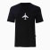 T -shirt Women's "Airplane", black color, size 44