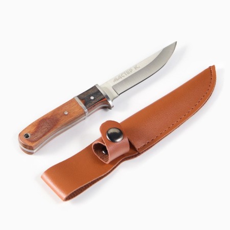 Gift set 4 in 1 "Best Fisherman": 3 stacks for vodka 50 ml, knife, bronze-4