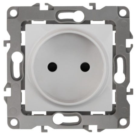 2p socket, 16A-250V, IP20, era12, white