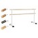 Portable choreographic machine two -row # 4 oak, white legs