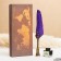 Gift set 3B1 "Artifact": fountain pen, ink, tips, purple