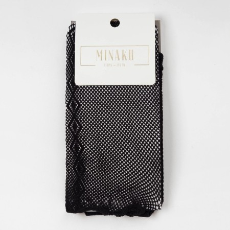 Women's socks minaku "net", black color, size 36-37 (23 cm)-2