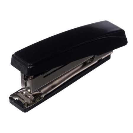 Stapler No. 10, 10 sheets, Attomex, plastic case, built -in anti -stepler, black color,