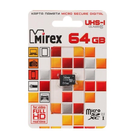MIREX MICROSD memory map, 64 GB, SDXC, UHS-I, class 10-1