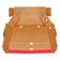 Archive box with a valve, microgofrotcarton, 75mm, red, up to 700l.