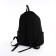 Youth backpack from textiles, 2 departments, 3 pockets, black color