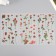 Plastic stickers "rose" set 6x18 cm