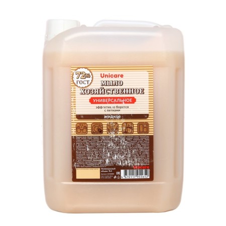Liquid soap "economic" universal Unicare, PND, 5 liters