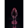 Sexus Glass anal plug, glass, pink, 10 cm, d = 4 cm