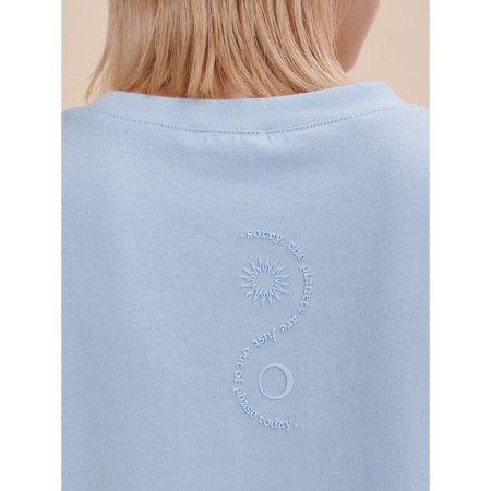 Female T -shirt, size XS, blue color-5