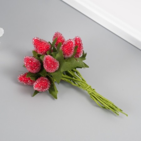 Decor for creativity "Strawberries in Sahara" Berry 1.5x2 cm-1