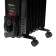 CENTEK CT-6200 heater, oil, floor, 1500 W, 15 m², 7 sections, black