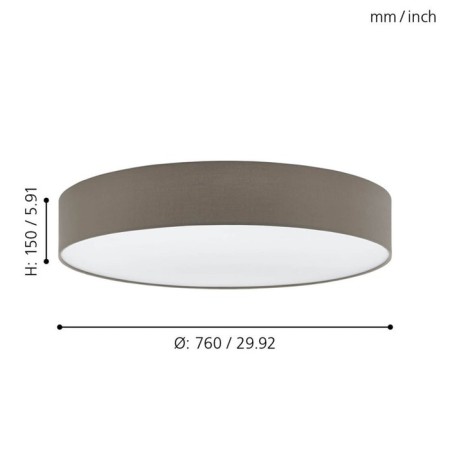 Passteri lamp, 5x60W E27, white color-2
