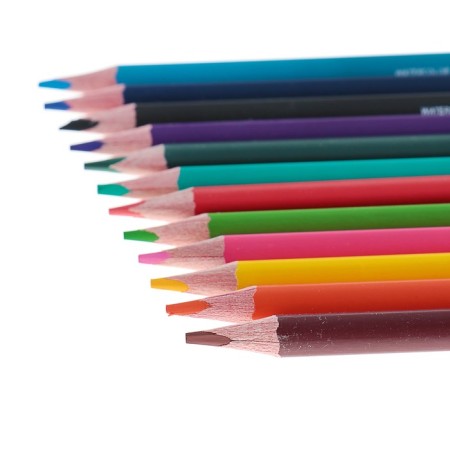 Pencils of watercolor 12 colors BrunovisConti Aquarelle, three -sided-3