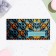 Money envelope "Happy Birthday!" glitter, blue patterns, 8.1x16.4 cm