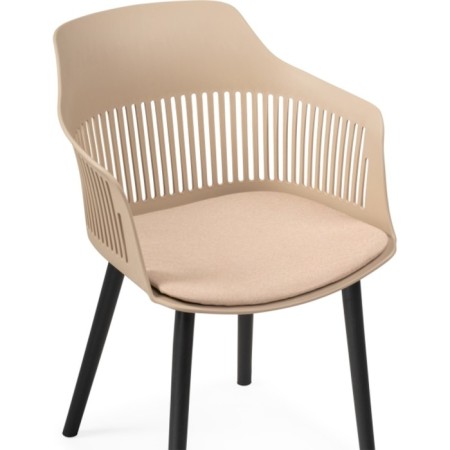 Crocs plastic stool/tissue mint, black/beige 55x60x76 cm-4